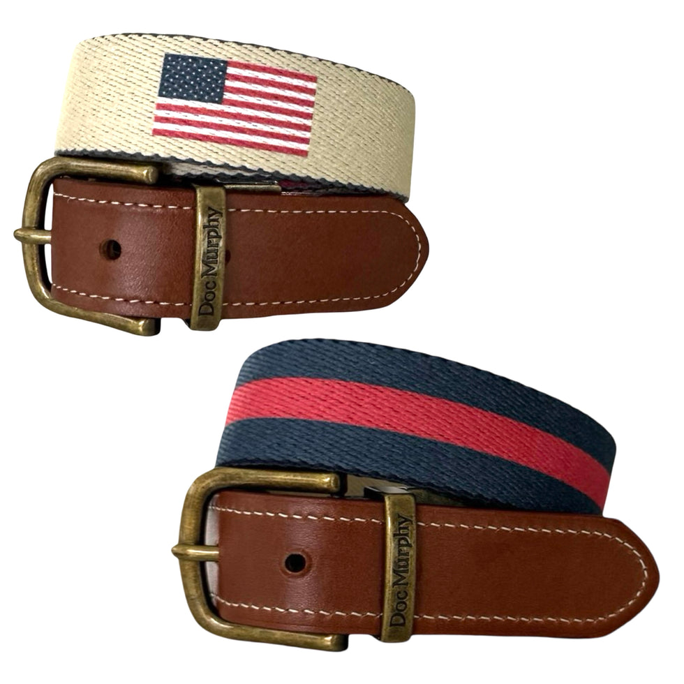 Custom Garment Dyed Belts – Doc Murphy USA